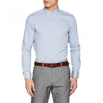Camisa de Algodón Tom Tailor, Slim Fit, Light Blue Oxford, XL