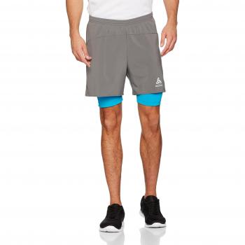 Short Homme Odlo Kanon, Steel Grey/Blue Jewel, FR : M