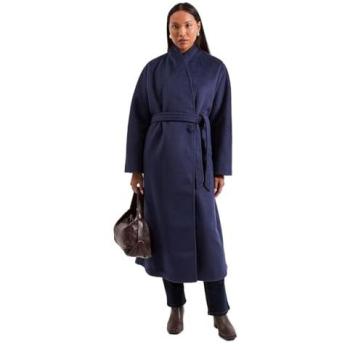 Navy Wrap Belted Coat (Size 16) – Wallis Women’s Collection