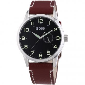 Hugo Boss Herren-Armbanduhr Quarz Leder 1512723
