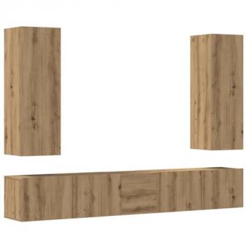 Wall Mounted TV Cabinets Set of 5