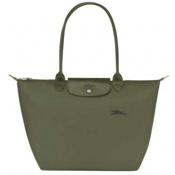Longchamp Le Pliage Green Large Shoulder Tote Bag