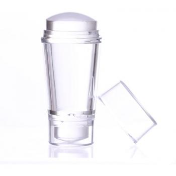 Pieza Doble Cabeza de Silicona para Uñas Marshmallow Transparente