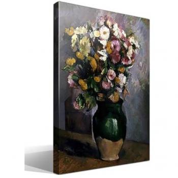 Lienzo Giclée 70x95: Cézanne Tarro Floral