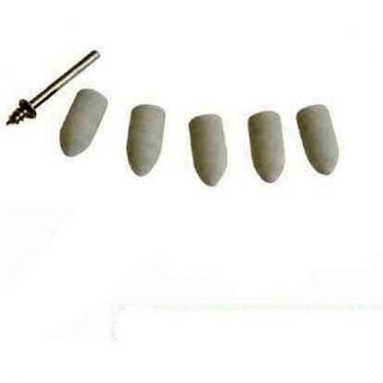 Silverline 427645 10 mm Soft‑Felt Polish Point Set – 6 Units