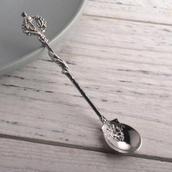 Retro Thistle Leaves Teaspoon