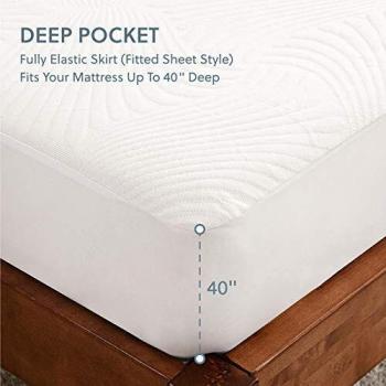 Coprimaterasso Singolo 90x190 – Design Florale e Resistente all’Acqua