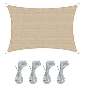 SONNENSEGEL BEIGE 2x3m mit UV Schutz von MOBILI REBECCA