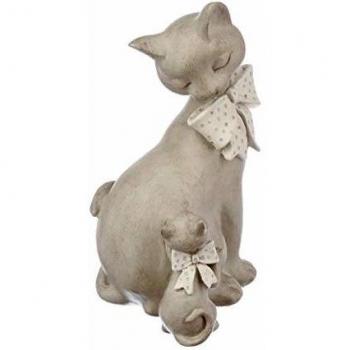 Coppia di gatti decorativa H26 cm
