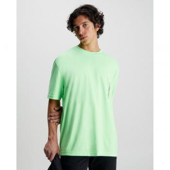 Camiseta Verde Oversized para Hombre de Calvin Klein