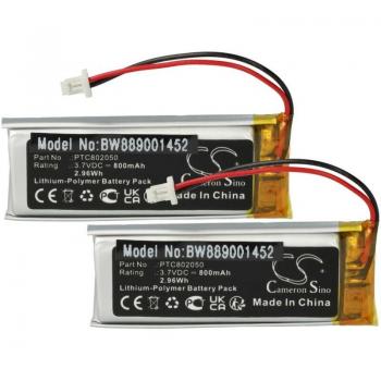 Batteries Li-Polymère 800mAh pour casque Sena