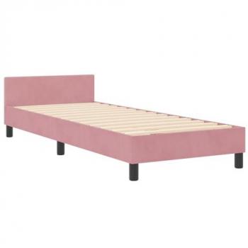 Cadre de chambre rose velours 80×200 cm