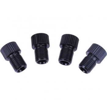 Kit de adaptadores de válvula de bicicleta, 4 piezas, cobre, Presta a Schrader