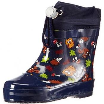 Playshoes Stivali blu Animali della foresta