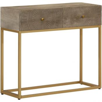 Tavolo Consolle 90x30x76 cm in Legno di Mango e Ferro – VIDAXL