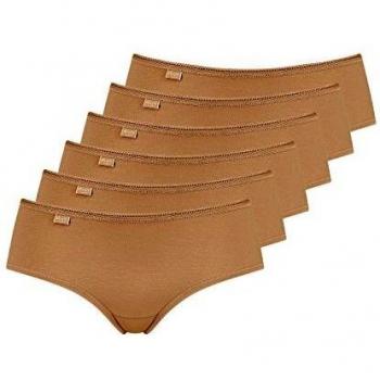 Sloggi Microfibre Damen Hipster Slip – 24/7 – Packung mit 6 Beigen Slips – Größe 40
