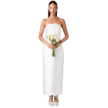 Twill‑Shaped Ivory Wedding Gown