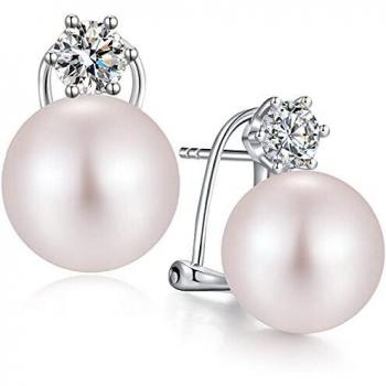 Perle Bianca Orecchini Donna