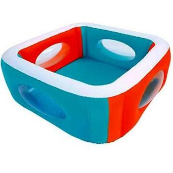 Best Way 51132 Piscina Window Multi Color con Oblò Cm 168x168
