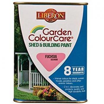 Liberón Exterior Paint for Sheds and Outbuildings, 1L, Pinkish Red