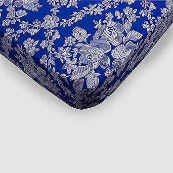 Funda de colchón azul para cama de 105 cm