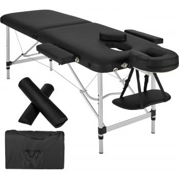 Foldable Black Massage Table by TecTake
