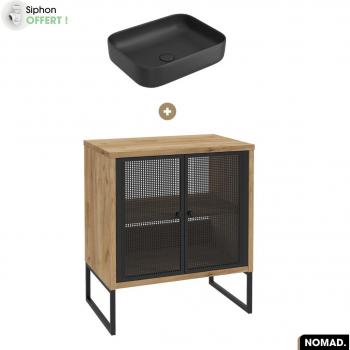 Ensemble Meuble et Vasque Nomad Oak 70 x 80 x 43 cm