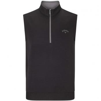 Callaway Men's Water Repelling Quarter-Zip Waistcoat, Black (Negro 002), Size S