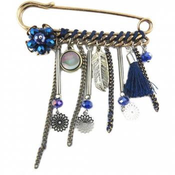 Blue Gold Acapulco Brooch – 85x75 mm, P8412
