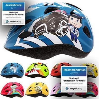 Rollschuh-Schutzhelm Skullcap Blau