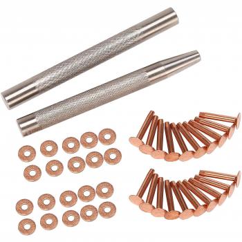 Kit de Remaches de Cobre y Herramienta para Accesorios 20pcs