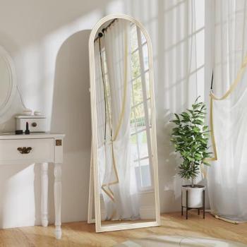 HOMCOM Moderner Ganzkörperspiegel mit Hartglas