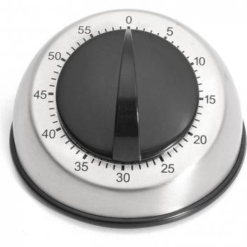 Compte à Rebours Mécanique Dôme Inox 60 Min