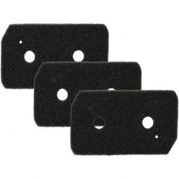 3-Pack Foam Pad Filters for Bosch WTH83207IT/01 by vhbw