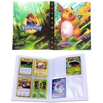 Dorara Sammelkarten Album, Album für Pokemon Karten GX und EX, Spielkarte Album Binder, Hält 120 Karten einzeln oder 240 doppelt (Evoli)