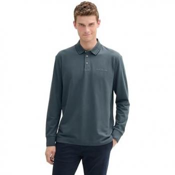 Polo Tom Tailor 1043998 Grigio Taglio Regolare