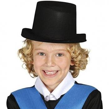 Cilindro nero vellutato per bambino