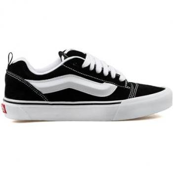 Vans Knu Skool Noir/Blanc Baskets Bassées Homme Taille 40