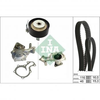 Waterpomp en distributieriem set PowerGrip® INA 530 0745 30