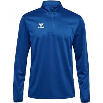 Hummel Essential Blue ½ Zip Pullover – Large for All Genders