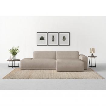 TRENDMANUFAKTUR Cord Ecksofa Braga, L-Form, 275cm