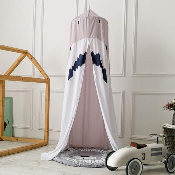 Kuschelschiff Babyhimmel 240 cm – Hai‑Motiv für Schlafzimmer