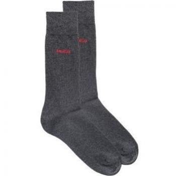 Calzino Hugo Duale Grigio‑Rosso