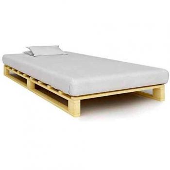 Rustic Pine Pallet Bed Frame 90x200 cm