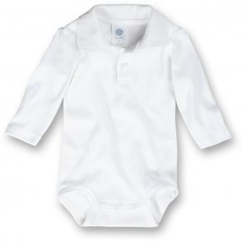 Sanetta Body bianco 1/1 manica con colletto