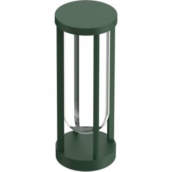 Architectural FLOS In Vitro Bollard – 2,700 K, 40 cm in Dark Green