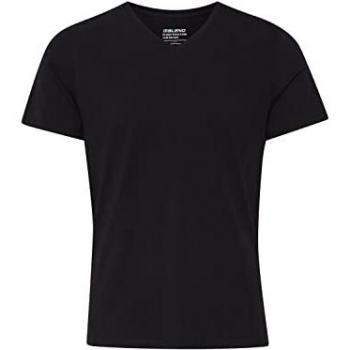 Camiseta Negra V-Neck de Mezcla Bhdinton “Nico” – Hombre