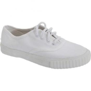 Dek Kids Unisex Junior Lace White Canvas Athletic Shoes