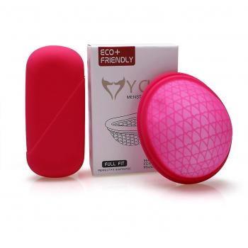 Coupe menstruelle douce en silicone Rouge S