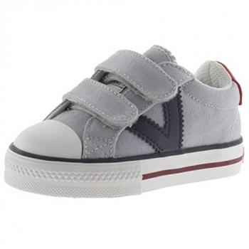 Victoria unisex para niños. 1065163 Zapatillas Tribu gris (29), Tela, Plano, Velcro, Casual, moda infantil, Victoria outlet 2024